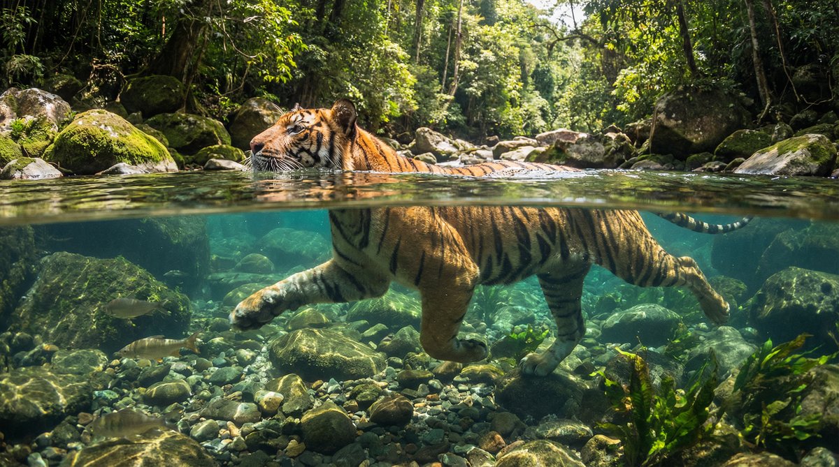 午夜福利老虎游泳视频